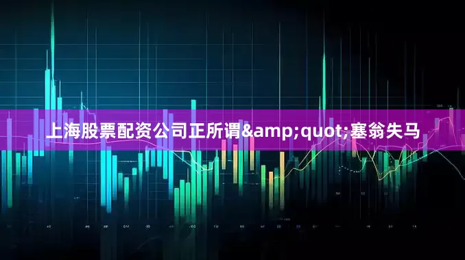 上海股票配资公司正所谓&quot;塞翁失马