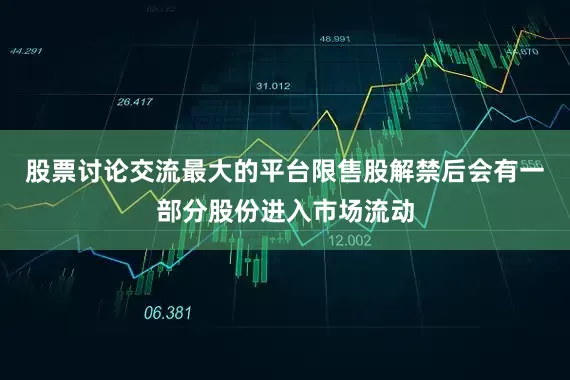 股票讨论交流最大的平台限售股解禁后会有一部分股份进入市场流动
